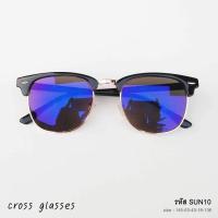ราคา แว่นกันแดด UV400 ทรง Clubmaster ยอดนิยม รหัส SUN10 (10447106815)