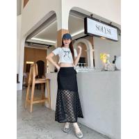 ราคา ? ? ? ? ? ? กระโปรงยาวผ้าลูกไม้ซีทรู (21980511554)