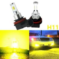 ราคา H11 H8 H16 80W 4000LM 3000K Yellow LED Fog Lights Conversion Bulbs Kit (20518607812)