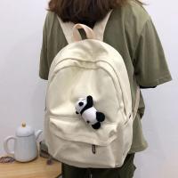 ราคา ELACCENT กระเป๋าสะพายหลัง กระเป๋าสะพายหลัง หมุดแพนด้ากระเป๋านักรียน กระเป๋านักเรียนน่ารัก กระเป๋าเป้สะพายหลัง กระเป๋านักเรียนหญิงความจุมากสีทึบกระเป กะเป๋าสพายผญ เป้สะพายหลังผญ (13891609120)