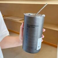 ราคา แก้วกาแฟ แก้วกาแฟเก็บความร้อน แก้วกาแฟร้อน ขนาด 600 มล มีฟาง สแตนเลส 304 เก็บความร้อน เก็บความเย็น ใช้งานง่าย (20606834644)