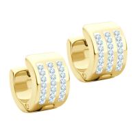 ราคา 555jewelry ต่างหูห่วงแฟชั่น สแตนเลสสตีลแท้ ดีไซน์เรียบสวยประดับเพชร CZ รุ่น MNC ER1286 ER22 (8444211763)
