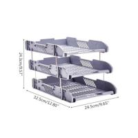 ราคา MK Home ถาดวางเอกสารพลาสติก ชั้นเอกสารA4 ชั้นวางกระดาษ 3 ชั้น F005 (21979094955)