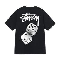 ราคา 2023 แฟชั่นคลาสสิกเสื้อยืดแขนสั้น พิมพ์ลายลูกเต๋า Stussy Fuzzy dice สําหรับผู้ชาย และผู้หญิง เสื้อยืดคอตตอนลำลอง S 5XL (21653898377)