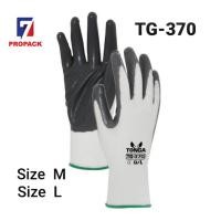 ราคา ถุงมือไนล่อนเคลือบไนไตร ถุงมือผ้าเคลือบยาง TONGA TG 370 Nitrile coated Nylon Gloves (13724157828)