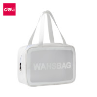 ราคา Deli กระเป๋าเครื่องสำอางค์ มี 4ขนาด ซิปรูดง่ายไม่ติดขัด ที่ใส่กระเป๋าเครื่องสำอางค์ จุของได้เยอะ กันน้ำ Cosmetic bag (21188826486)