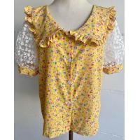 ราคา เสื้อคอบัว กระดุมหน้าแขนตุ๊กตาน่ารัก ลายดอกสวยผ้าไหมอิตาลีอก42ยาว24 (21430870225)