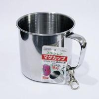 ราคา Daiso แก้วสแตนเลสใส่น้ำ พร้อมตะขอแขวนขนาดใหญ่ (20807219099)