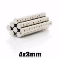 ราคา 10ชิ้น แม่เหล็กแรงสูง 4x3มิล แม่เหล็ก Magnet Neodymium 4 3มิล แม่เหล็กแรงสูง กลมแบน 4x3mm แรงดูดสูง 4 3mm ติดแน่น ติดทน พร้อมส่ง (1368694953)