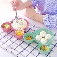 ราคา ชามข้าว 3 หลุม ผลิตจากฟางข้าวสาลี ชามข้าวสาลี (9595694219)