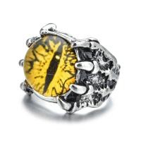 ราคา Thaya ชุบเงิน Devil S Eye เปิดแหวนผู้ชายและผู้หญิง Punk แฟชั่นแหวนเครื่องประดับ Vintage Lord Of The Ring Party ของขวัญ (16483841413)