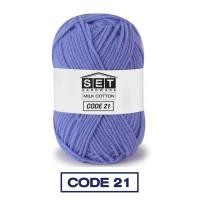 ราคา ไหมพรมฝ้าย สำหรับถักโครเชต์ ไหมพรมคอตตอนนม 4ply 25g ถักเสื้อกันหนาว กระเป๋า หมวก (21968627118)