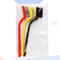 ราคา Tumato เตาแก๊สทำความสะอาดลวดแปรงครัวเครื่องมือโลหะแปรงปนเปื้อนที่แข็งแกร่ง (21016607736)