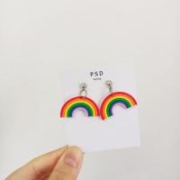 ราคา ต่างหูสายรุ้ง ต่างหูน่ารัก ต่างหูมินิมอล (21695263826)