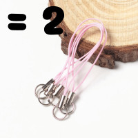 ราคา 2 ชิ้น สายคล้อง เชือกคล้องพกพา คล้องกุญแจ คล้องมือถือ อุปกรณ์ DIY เชือกคล้องโทรศัพท์ พวงกุญแจ สายห้อยโทรศัพท์ สายคล้องโทรศัพท์ ZXN (21930955897)