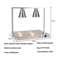 ราคา HJKJ food heating lamp สแตนเลส โคมอุ่นอาหาร โคมไฟห้องอาหารโรงแรม Stainless steel ฝาครอบโคมไฟ ปรับได้ โคมไฟอุ่นอาหาร food warmer (21592975345)