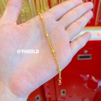 ราคา สร้อยข้อมือทองครึ่งสลึงYHGOLD สำหรับเด็ก ทองคำแท้96 5 ทักแชทเลือกลายได้ค่ะ สินค้ามีใบรับประกัน (12271109171)
