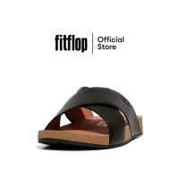 ราคา FITFLOP IQUSHION LEATHER CROSS SLIDES รองเท้าแตะผู้ชาย รุ่น GZ7 (21411697399)