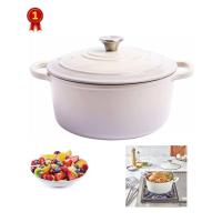 ราคา หม้อเหล็กหล่อฝรั่งเศส หม้อเคลือบอีนาเมล 4sets 18cm 22cm 24cm pots 24cm pan enamel Cast iron Dutch oven for cooking and baking หม้อและกระทะ สามารถใช้งานได้กับเตาอบเตาแม่เหล็กไฟฟ้าและเตาแก๊ส (2195623118