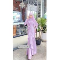 ราคา ชุดเดรสหางปลาแต่งโบว์ เนื้อผ้าซาร่า ชุดเดรสมุสลิม ใส่ออกงาน เดรสอิสลามสำหรับผู้หญิง แฟชั่นมุสลิม (21788937927)