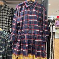 ราคา Uniqlo 2022ชุดเดรสลำลองสไตล์เสื้อเชิ้ตลายสก๊อตสำหรับผู้หญิงฤดูใบไม้ร่วงชุดเดรสแขนยาวกระโปรงผ้ากำมะหยี่แบบย้อนยุค456743 (17133888467)