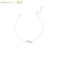 ราคา Louis Montini Jewelry Sterling Silver 925 Bracelet สร้อยข้อมือเงินแท้ 92 5 สร้อยข้อมือผู้หญิง รูป Infinity LJBL02 (21209216182)