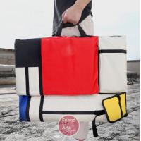 ราคา กระเป๋าเขียนแบบ ใส่กระดานวาดรูป A2 กระเป๋าเป้ศิลปะ รุ่นสี Mondrian กันน้ำ หูหิ้วเดี่ยว พับเก็บได้ (1731574848)