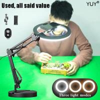 ราคา GREGORY ไฟไลฟ์สดมือถือ ขาตั้งกล้องไลฟ ขาตั้งกล้อง liveสด ถ่ายอาหาร ทำอาหาร ขาตั้งถ่ายรูปมุมสูง ขาตั้งไลค์สด ที่จับไลฟ์สด ที่ถ่ายคลิป ริงไลท์ อุปกรณ์ถ่ายพระ อุปกรณ์ไลฟ์สด พระเครื่อง stand ring light ไฟ