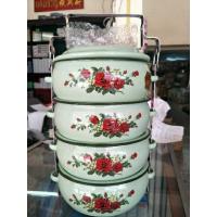 ราคา ปิ่นโต บุษบา สีเขียวลายดอก ขนาด 14cm 4ชั้น (18853983981)