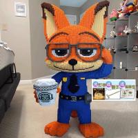 ราคา 2024 ของเล่นประกอบใหม่เข้ากันได้กับเลโก้เกิร์ลซีรีส์ตำรวจสุนัขจิ้งจอกกระต่าย Nick Judy Building Blocks (21657838409)