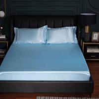 ราคา ผ้าปูที่นอนปรับขนาดได้ผ้าซาตินสีพื้นเรียบผ้าไหมผ้าคลุมที่นอนชุดผ้าคลุมเตียงผ้าซาตินเนื้อนุ่มลื่นผ้าคลุมเตียงขนาดคิงไซส์ควีนไซส์ (11884729700)