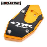 ราคา แผ่นยืดขาตั้งด้านข้างสำหรับมอเตอร์ไซค์ฮอนด้า CBR650F CB CBR CBR650 CB650F 650F F แผ่นรองขาตั้งด้านข้าง CNC (20707014166)