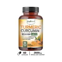 ราคา Coolkin Curcumin มีส่วนผสมของ Alkaloids 95 Curcuminoids 2600 มก พร้อมพริกไทยดำเพื่อการดูดซึมที่ดีขึ้น 120 แคปซูล (18408647353)