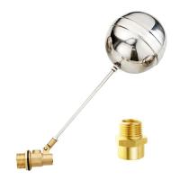 ราคา Threaded Float Valve and Brass Pipe Connector Floating Float Valve Water Tank Automatic Water Level Control (21284196493)