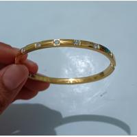 ราคา กำไลสแตนเลสฝังเพชร กำไลทองฝังเพชร กำไลทอง 24K STL (21889455947)