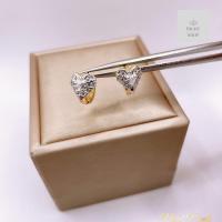 ราคา ต่างหูห่วงรูปหัวใจประดับเพชร สวยน่ารัก (21404917434)