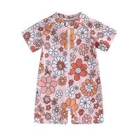 ราคา ชุดว่ายน้ำแขนสั้นพิมพ์ลายดอกไม้ฤดูร้อนเด็กผู้หญิงชุดว่ายน้ำสำหรับชายหาดชุดอาบน้ำเด็กวัยหัดเดิน (21630203163)