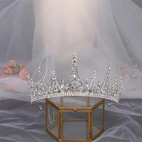 ราคา DOI4RE มงกุฎเจ้าหญิง มงกุฎ Tiara ย้อนยุค หรูหรา ผู้หญิง ล้อแม็ก งดงาม เจ้าหญิง เทียร่า ห่วงผม Rhinestone เครื่องประดับจัดงานแต่งงาน มงกุฎเจ้าสาว (17520687353)
