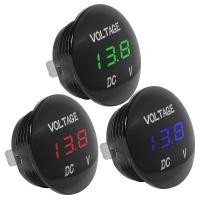 ราคา 12V 24V DC Voltmeter Car Monitor Motorcycle LED Red Waterproof Voltmeter (17137859469)