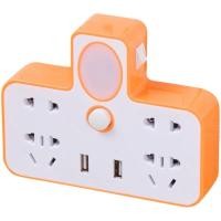 ราคา ปลั๊ก 3 ตา พร้อมช่องเสียบ USB ปลั๊กเพิ่มช่องเสียบผนัง ปลั๊กชาร์จโทรศัพท์ ปลั๊กเพิ่มช่อง Smart Adapter 4ช่อง 2 สวิทต์ 2USB2 1A ชาร์จ (8475276296)