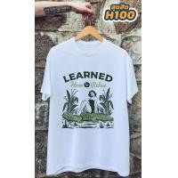 ราคา เสื้อยืดคลาสสิคลายวินเทจ เสื้อยืดแนวเท่ห์ๆ สีขาว (9252710363)