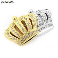 ราคา Rehoboth รถจัดแต่งทรงผม3D โลหะทองเงินมงกุฎสติ๊กเกอร์โลโก้ Rhinestone ด้านข้างป้ายอุปกรณ์ตกแต่งรถยนต์ (8626522478)