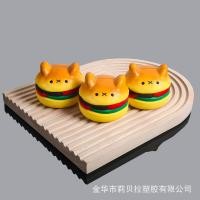 ราคา ขายดี PU ของเล่นจำลองการบีบอัดเด้งช้าขนมปังน่ารักขนมปังปิ้งแฮมเบอร์เกอร์เพลงหยิก (21784848960)