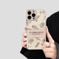 ราคา Feng shop เคสหนังลายดอกไม้ ขอบกล้องอะลูมิเนียม ขอบนิ่ม สำหรับไอโฟน7plus 8plus XR i11 i12 i13 proMax i14 proMax i15 proMax 15plus oppo A5s A15 A16 A17 A18 A38 A53 A54 A57 A58 A78 A79 Reno11F Reno10 pro