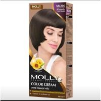 ราคา Molly มอลลี่ คัลเลอร์ ครีม 100 มล สีย้อมผม ยาย้อมผม ปิดผมหงอก แม่สี สีเคลียร์ (13350286699)