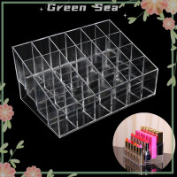 ราคา Green sea lazlook Clear acrylic 24ที่ใส่ลิปสติกแสดงเครื่องสำอาง Organizer Makeup Case Storage (21453090813)