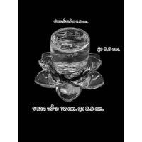 ราคา SET แก้วน้ำ ชุดแก้วน้ำไหว้พระ ฐานดอกบัวตูม ฐานดอกบัวบาน (21988090751)