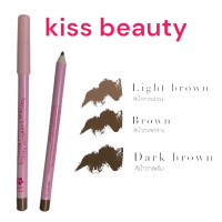 ราคา 2723 03 ดินสอเขียนคิ้ว Kiss beauty กันน้ำ ติดทนนาน สีสวย ที่เขียนคิ้ว (21457783814)