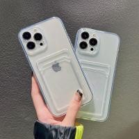 ราคา Card Holder TPU Transparent Case For iPhone 14 13 12 11 Pro XS Max X XR 8 7 6 6s Plus SE 2020 Phone Cases (17767260713)