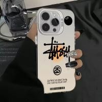 ราคา สำหรับ IPhone 15 Pro Max 11 13 14 12 Pro 7 8 Plus XS Max X XR SE2022แฟชั่นโลโก้ Stussy Graffiti Fax IMD Matte ฝาแข็ง (21845942062)